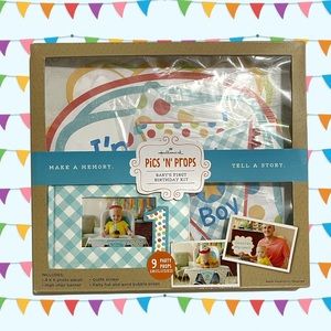 Hallmark baby’s 1st birthday photo props kit